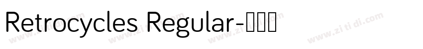 Retrocycles Regular字体转换